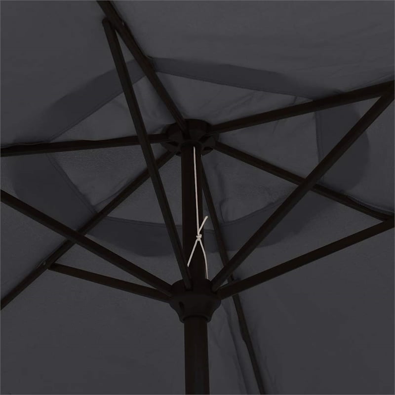 vidaXL Medium Garden Parasol in Black and Dark Grey