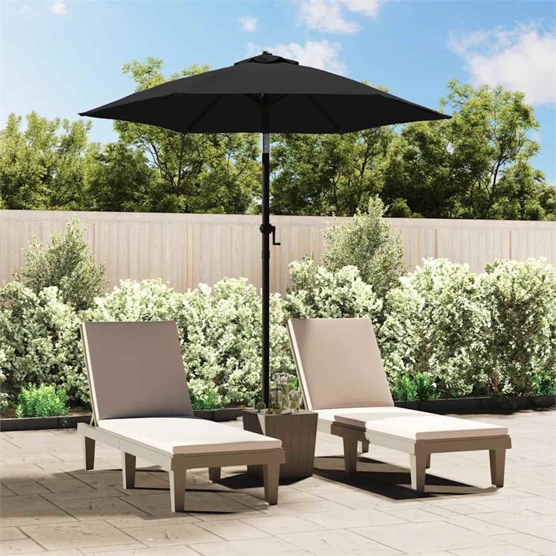 vidaXL Medium Garden Parasol in Black and Dark Grey