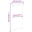 vidaXL 41.3 x 98.4