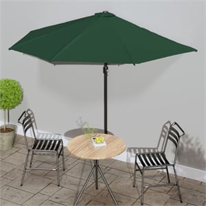vidaXL Large Garden Parasol in Green