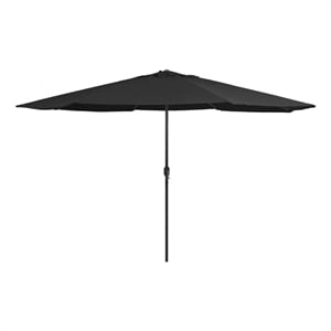 vidaXL Large Tiltable Garden Parasol in Black