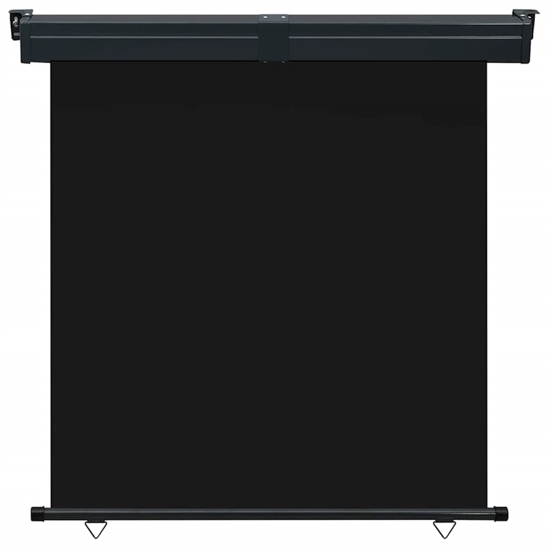 vidaXL Balcony Side Awning in Black