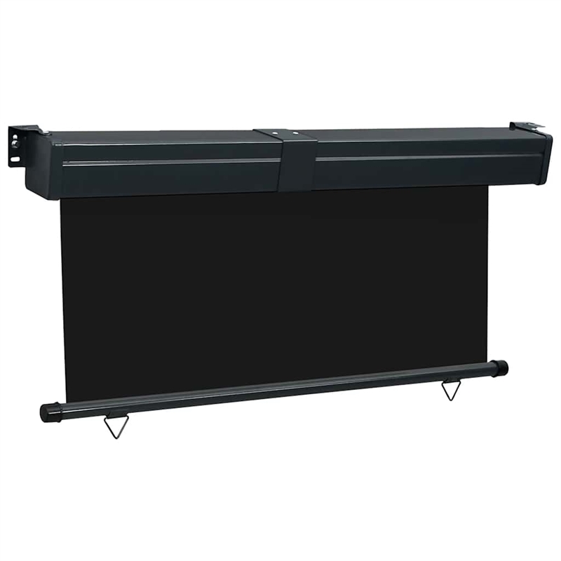 vidaXL Balcony Side Awning in Black