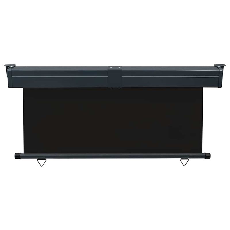 vidaXL Balcony Side Awning in Black