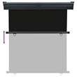 vidaXL Balcony Side Awning in Black