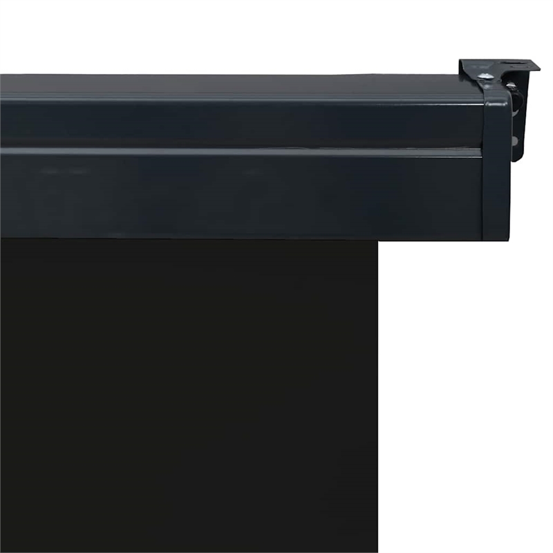 vidaXL Balcony Side Awning in Black