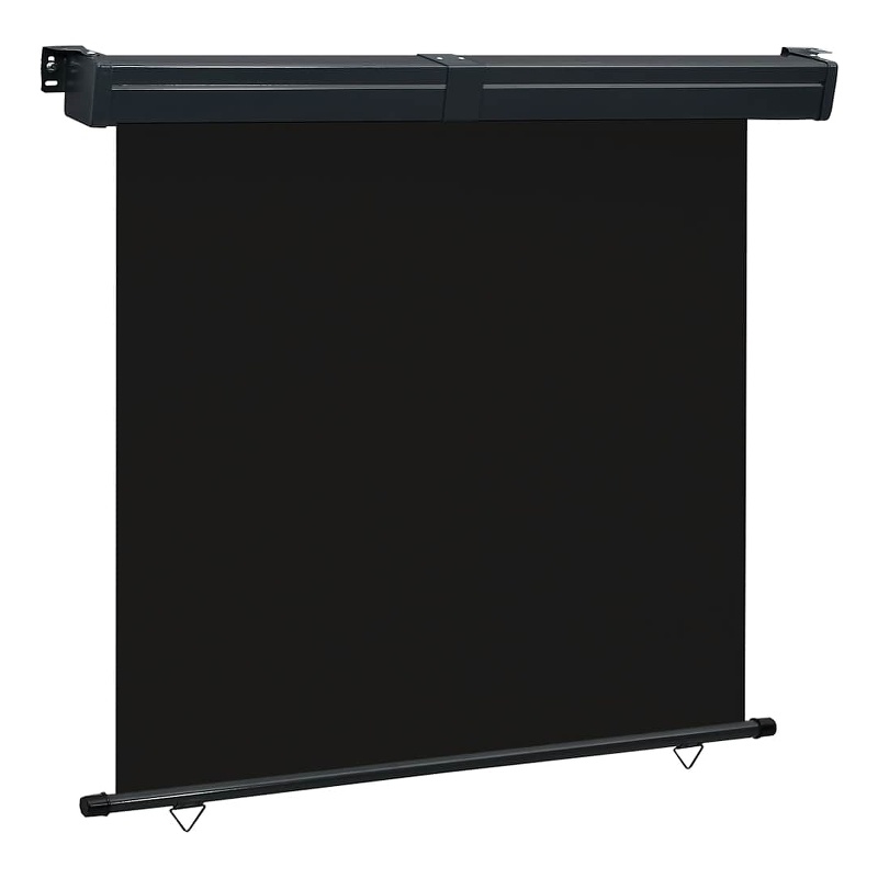 vidaXL Balcony Side Awning in Black
