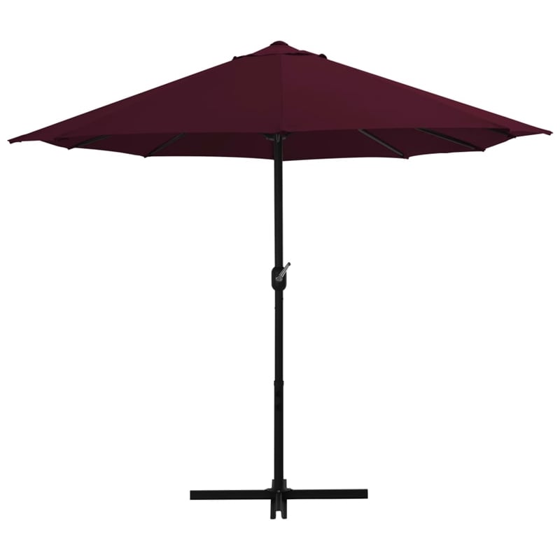 vidaXL Extra Large Garden Parasol in Bordeaux Red