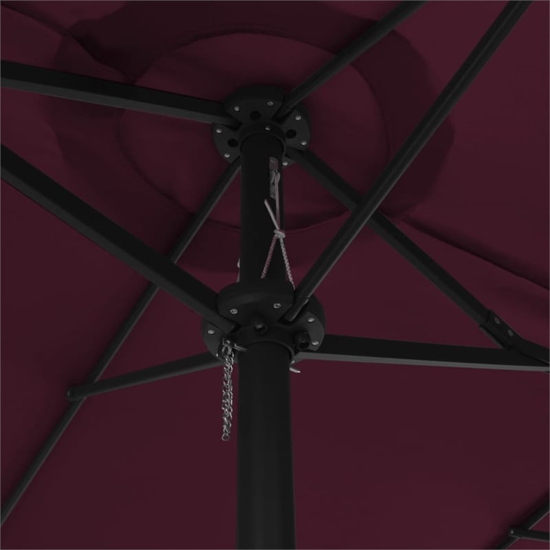 vidaXL Extra Large Garden Parasol in Bordeaux Red