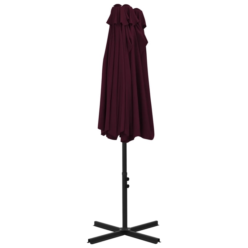 vidaXL Extra Large Garden Parasol in Bordeaux Red