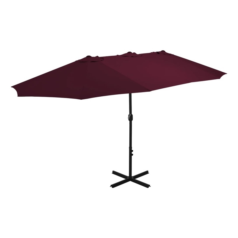 vidaXL Extra Large Garden Parasol in Bordeaux Red