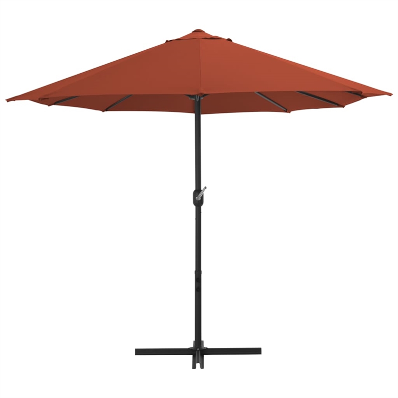 vidaXL Extra Large Garden Parasol in Terracotta
