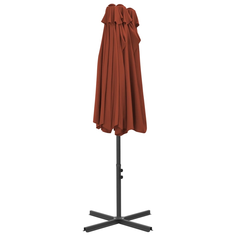 vidaXL Extra Large Garden Parasol in Terracotta