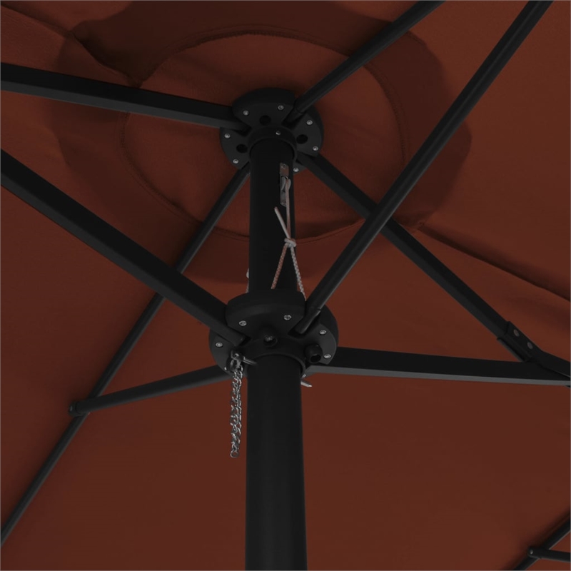 vidaXL Extra Large Garden Parasol in Terracotta