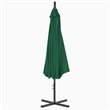 vidaXL Large Tiltable Cantilever Garden Parasol in Green