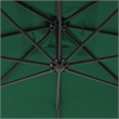 vidaXL Large Tiltable Cantilever Garden Parasol in Green