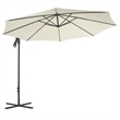vidaXL Large Cantilever Garden Parasol in Sand