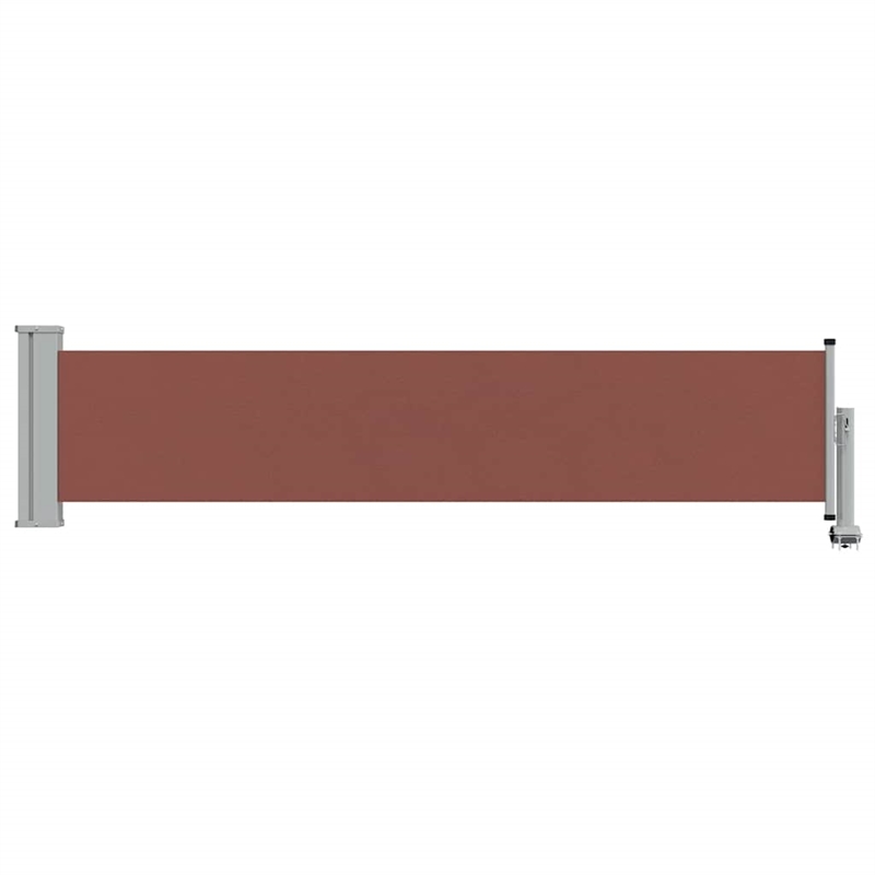 vidaXL Side Awning in  Brown and Grey