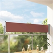 vidaXL Side Awning in  Brown and Grey