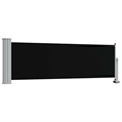 vidaXL Side Awning with PU Coating in Black and Grey