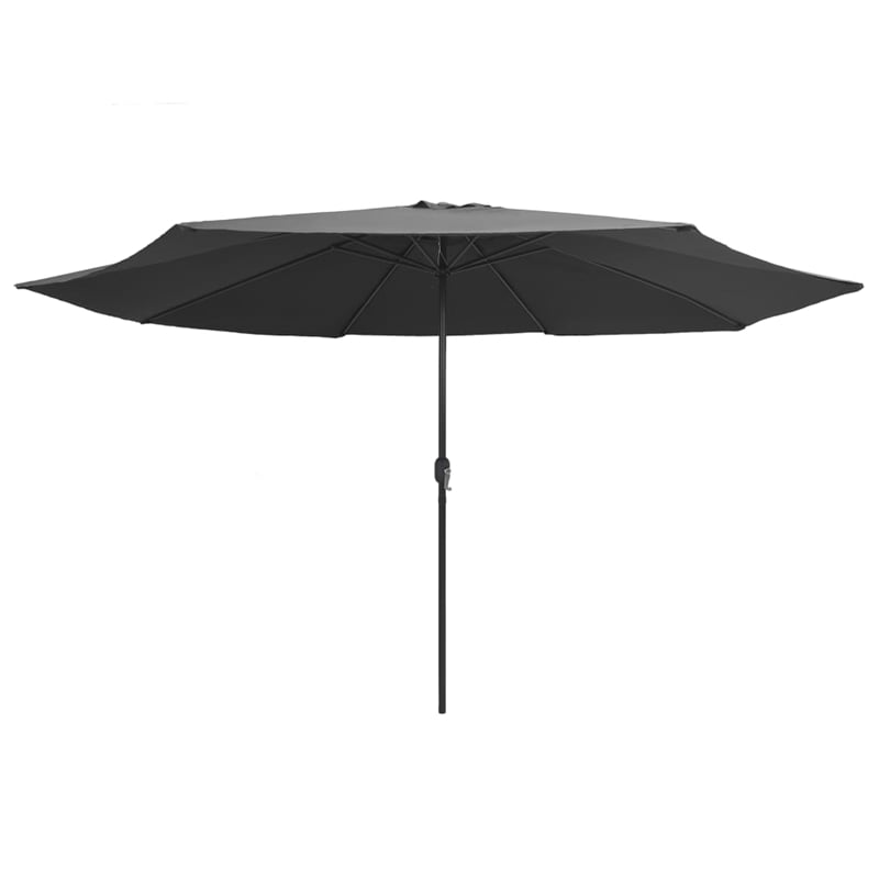 vidaXL Large Tiltable Garden Parasol in Anthracite