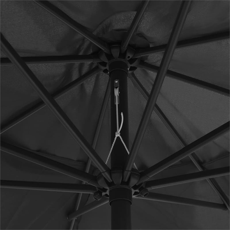 vidaXL Large Tiltable Garden Parasol in Anthracite