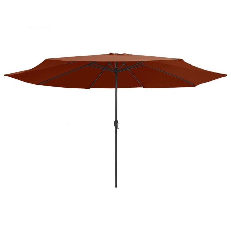 vidaXL Large Garden Parasol in Terracotta