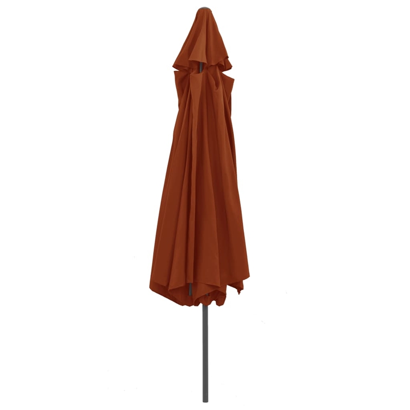 vidaXL Large Garden Parasol in Terracotta