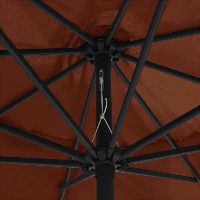 vidaXL Large Garden Parasol in Terracotta
