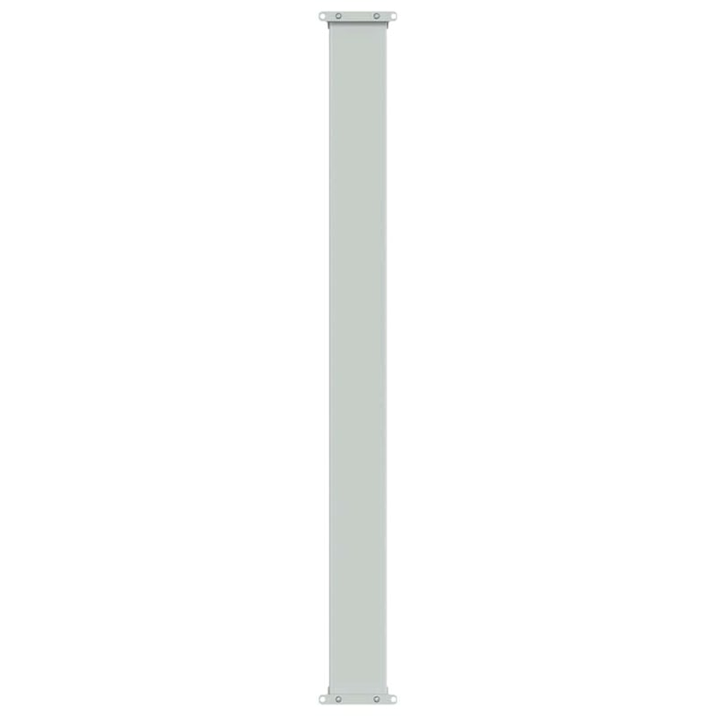 vidaXL Fabric/Powder-Coated Steel Frame Retractable Side Awning in Gray