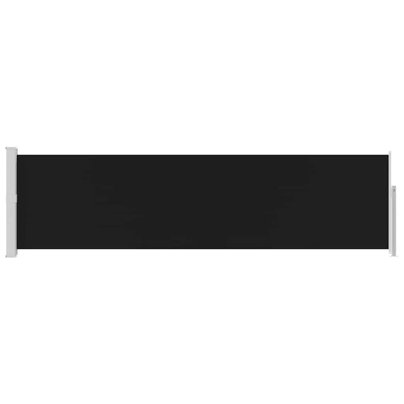 vidaXL Medium Side Awning Black