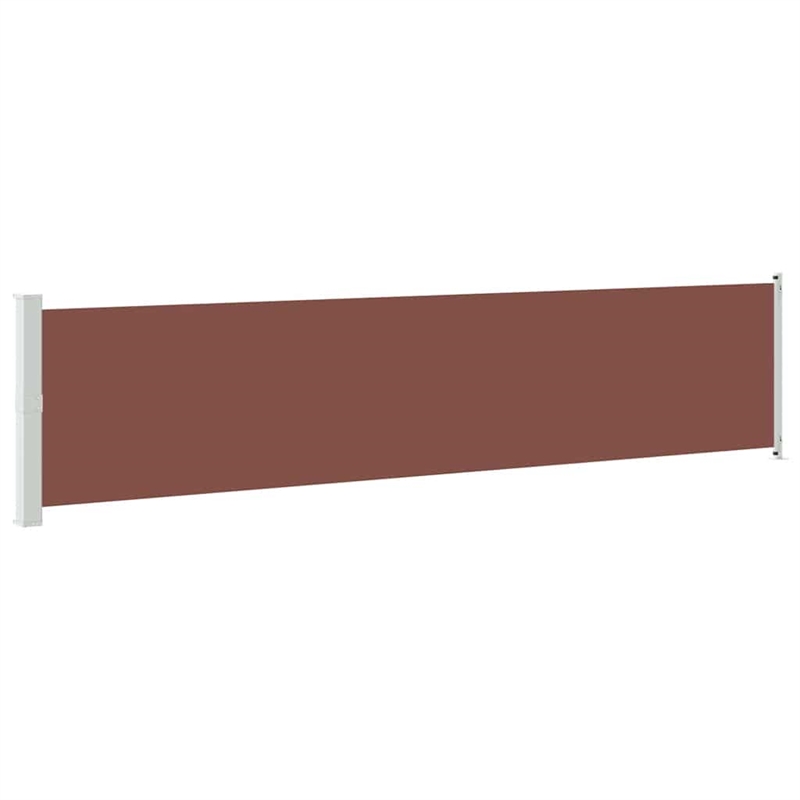 vidaXL Side Awning in Brown and Grey