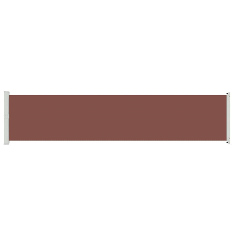 vidaXL Side Awning in Brown and Grey