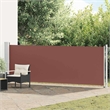 vidaXL Side Awning in Brown and Grey