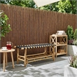 vidaXL Garden Bench 43.31 x 14.96 x 15.75 in Bamboo Natural