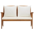 vidaXL Patio Bench with Cushions 46.9