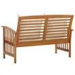 vidaXL Patio Bench with Cushions 46.9
