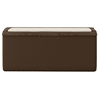 vidaXL Patio Storage Box with Seat Cushion Brown 92.5 gal PP