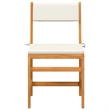 vidaXL 3 Piece Balcony Set with Cushions Solid Wood Acacia