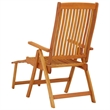 vidaXL Folding Patio Chairs with Footrests 2 pcs Solid Wood Eucalyptus