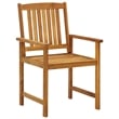 vidaXL Patio Chairs with Cushions 2 pcs Solid Acacia Wood