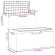 vidaXL Patio Storage Box with Seat Cushion Anthracite 92.5 gal PP