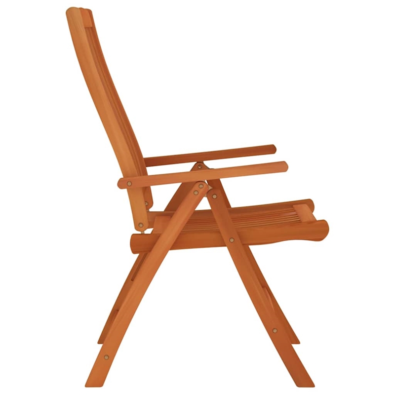 vidaXL Folding Patio Chairs 4 pcs Solid Wood Eucalyptus