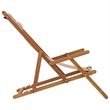 vidaXL Folding Beach Chairs 2 pcs Taupe Fabric and Solid Wood