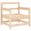 vidaXL Patio Chairs with Cushions 2 pcs Solid Wood Pine