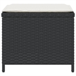 vidaXL Patio Stools with Cushions 4 pcs Black 15.7