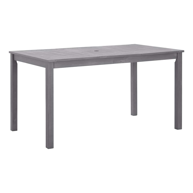 vidaXL Patio Table Gray Wash 55.1