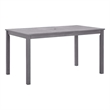 vidaXL Patio Table Gray Wash 55.1