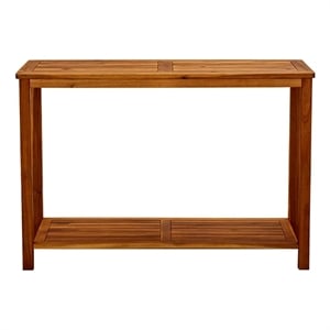 vidaXL Patio Console Table 43.3&quotx15.7&quotx29.5&quot Solid Acacia Wood