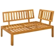vidaXL Garden Pallet Sofa Units 2 Piece Natural and Cream White